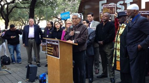 Eliseo Medina, quien encabeza la caravana, está enfocado en presionar al Congreso para lograr la aprobación de la reforma migratoria.