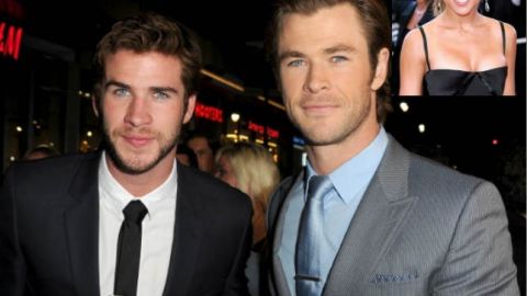 Liam Hemsworth (izqda) le advirtió a su hermano Chris: "Me voy a acostar con tu mujer. Verás como así cierras la boca".