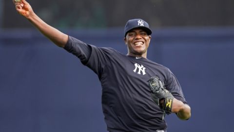Michael Pineda parece recuperado de las lesiones que lo marginaron en las dos pasadas campañas y podría ganarse un puesto en la rotación de los Yankees.