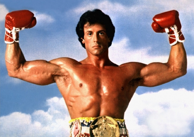 Silvester Satallone en 'Rocky' el papel que le diera fama y fortuna.