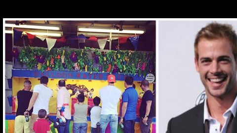 Levy consitió a sus pequeños y les organizó tremenda fiesta.