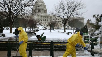 La nueva nevada obligó a la suspensión de las actividades del Gobierno federal.