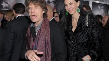 Mick Jagger junto a L'Wren Scott, la mujer con la cual se alega no quiso casarse.