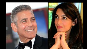 La primera vez que se vio a Clooney con Amal fue en octubre, en una cena en Londres.