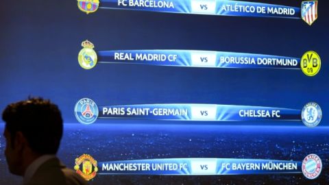 Así quedaron los emparejamientos de los cuartos de final en el sorteo   para la Champions realizado  en Suiza.