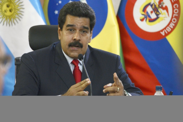 Nicolás Maduro al hacer el anuncio ayer sobre el arresto de tres generales.