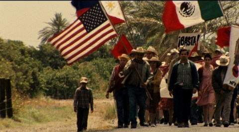 Una escena de César Chávez, la película.