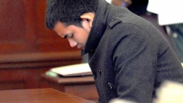 Franklin Reyes, acusado de manejar sin licencia, compareció ayer ante la corte de Manhattan.