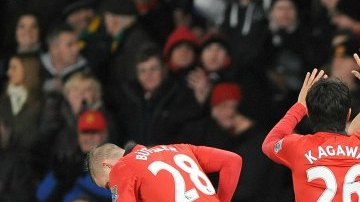 Javier "Chicharito" Hernández coniguió el cuarto gol en favor del Manchester United