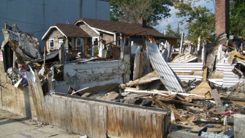 Casas de damnificados por Sandy.