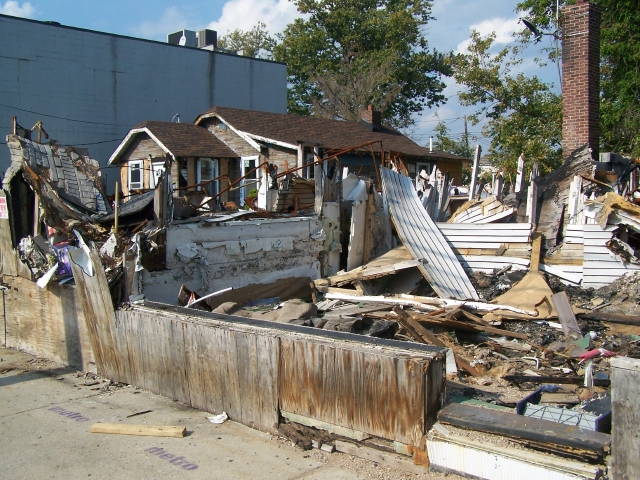 Casas de damnificados por Sandy.