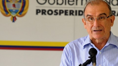 El jefe del equipo negociador del Gobierno,  Humberto de la Calle.