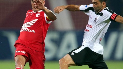 Omar Perez (izq.), el gestor de las ideas del Independiente Santa Fe.