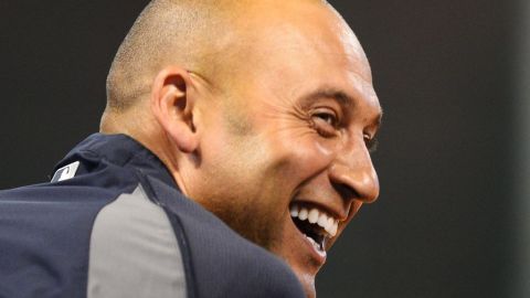 La sonrisa de un ganador: Derek Jeter.