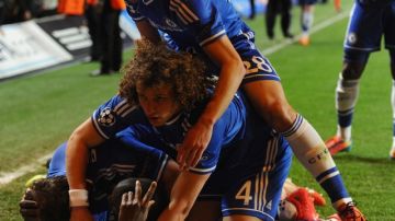 Los jugadores de Chelsea celebran el gol de la clasificación ante el PSG.