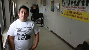 El guatemalteco Sergio Ajche es uno de los jornaleros que se ha beneficiado de los recursos que ofrece el centro de trabajo en Bay Parkway.