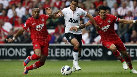 'Chicharito' ha tenido poca actividad con el Manchester United bajo el mando de David Moyes.