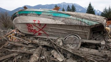 Los habitantes del poblado de Oso en el estado de Washington, lo perdieron todo tras el alud de barro.