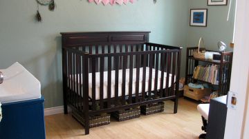 Most crib mattresses are covered in plastic to protect the insides if, and when, your baby's diaper leaks during the night.