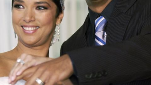 Cuando eran felices. Adamari y Luis el día de su boda.