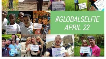 Participantes de la campaña #GlobaSelfie en el día de la Tierra compartirán fotos en las redes sociales.