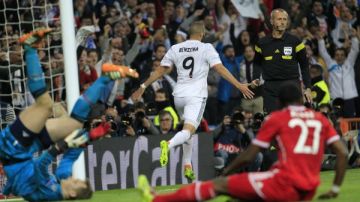Karim Benzemá abrió el marcador al minuto 18 de la primera mitad