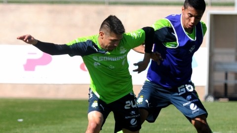 Santos cerró  su preparación para el juego ante Lanús.