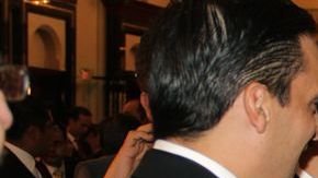 Congresista Cuellar saludando al Presidente Enrique Peña Nieto.