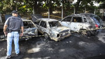 Un grupo de desconocidos incendió vehículos en el conjunto de favelas del Alemao.