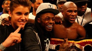 Justin Bieber es un gran fan del boxeador Floyd Mayweather Jr.