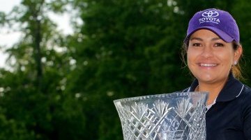 La golfista mexicoamericana Lizette Salas conquistó su primer torneo de la LPGA
