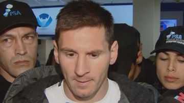 El astro argentino Leo Messi llegó a su país para concentrar con la selección.