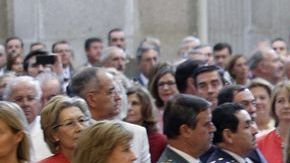 Los monarcas aparecieron en un acto militar.