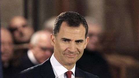El príncipe Felipe asumirá al trono tras las abdicación del rey Juan Carlos.