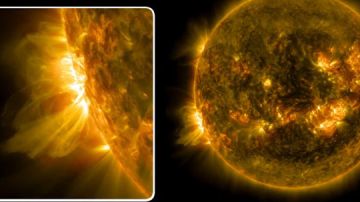 El fenómeno se produce por explosiones de radiación en la superficie del Sol.