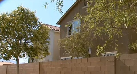 Los hechos se reportaron en esta vivienda al noreste de Las Vegas.