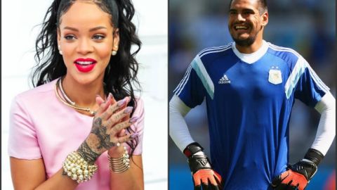 A Rihanna la cautivó Sergio Romero.