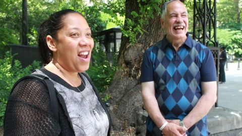 Raymond Santana, padre, junto a su hija Jo-Ann.