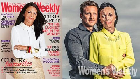 Hace tres años, Turia Pitt sobrevivió a un fuego forestal  en Western Australia.