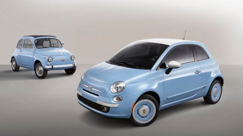 El Fiat 500C conserva algunos elementos del original Fiat 500.