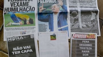 Para la historia quedaron los encabezados de los diarios brasileños que narraron la peor derrota de su selección.