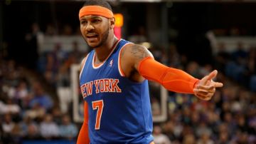 Todo apunta a que Carmelo Anthony continuará defendiendo a los Knicks de Nueva York.