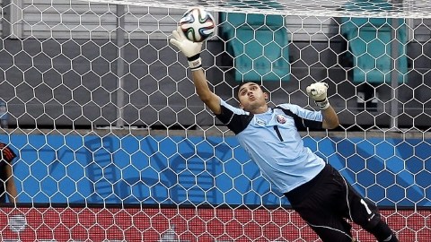 Keylor Navas brilló defendiendo el marco 'tico' en el pasado Mundial de Brasil.