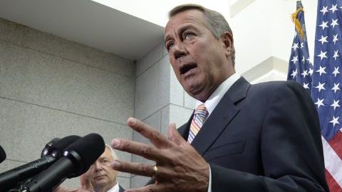 John Boehner, presidente de la Cámara de Representantes.