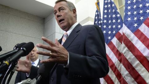 John Boehner, presidente de la Cámara de Representantes.