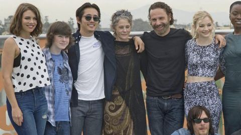 Miembros del elenco de "The Walking Dead" estuvieron presentes en la convención anual de Comic-Con en San Diego, Calif.