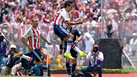 Fernando Arce grita con todas sus fuerzas el gol anotado al cuadro de la UNAM en el Estadio Olímpico para agenciarse la victoria en la jornada 2.