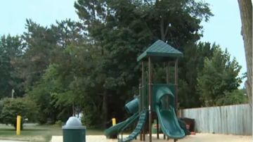 Un parque infantil residencial fue la escena del crimen