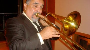 Willie Colón y su inseparable trombón.
