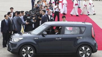 Un Kia Soul fue el elegido por el Pontífice para visitar Corea del Sur.